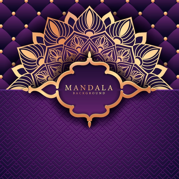 Flower luxury mandala background arabesque style