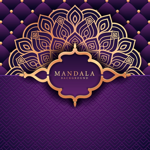 Flower luxury mandala background arabesque style