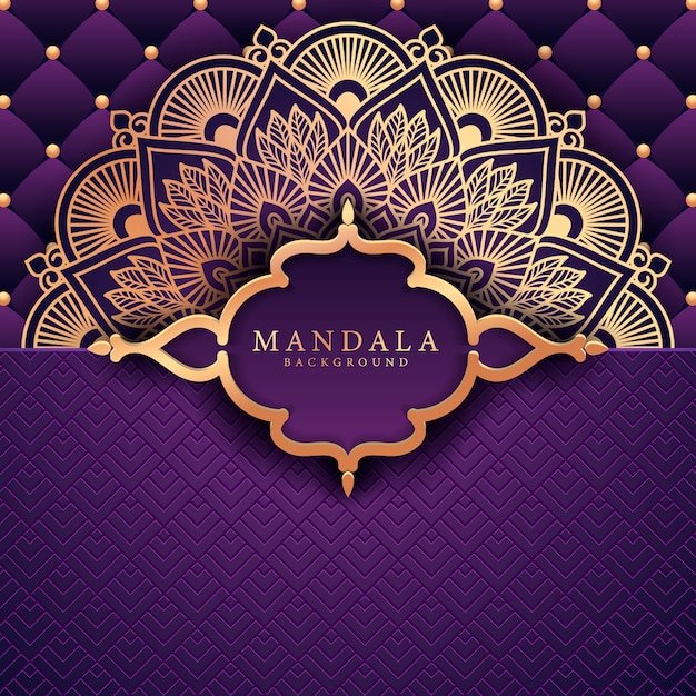 Flower luxury mandala background arabesque style