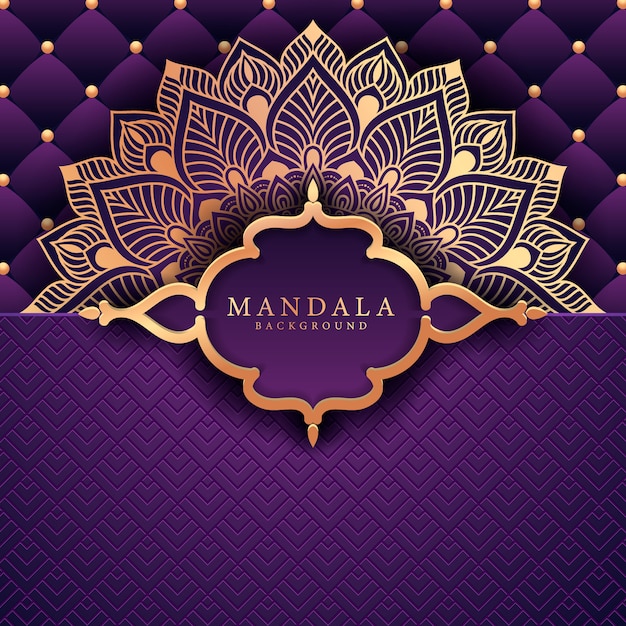 Flower luxury mandala background arabesque style