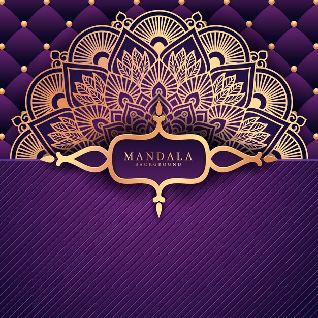 Flower luxury mandala background arabesque style