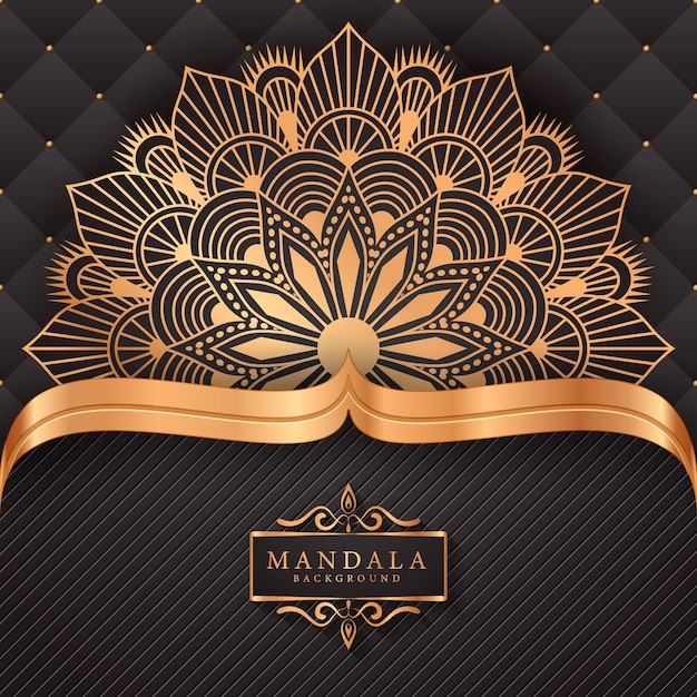 Flower luxury mandala background arabesque style