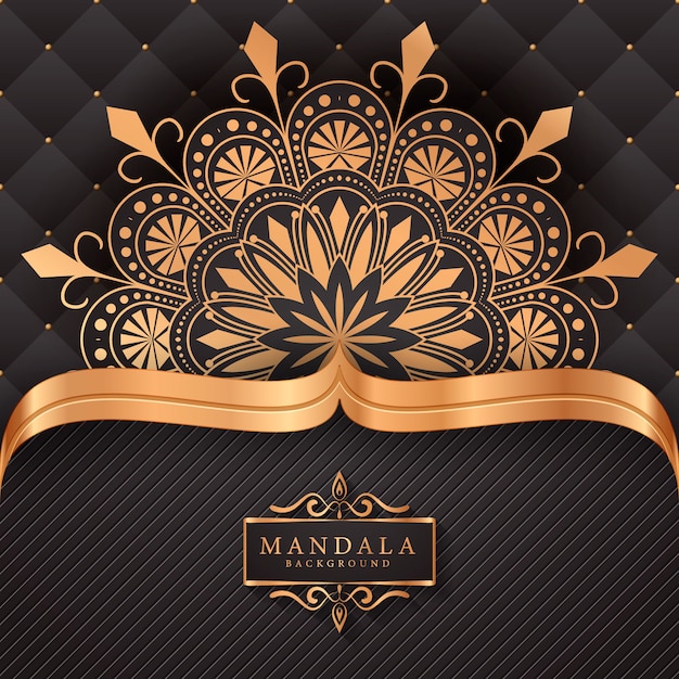 Flower luxury mandala background arabesque style