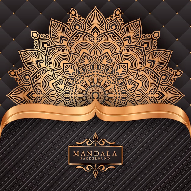 Flower luxury mandala background arabesque style