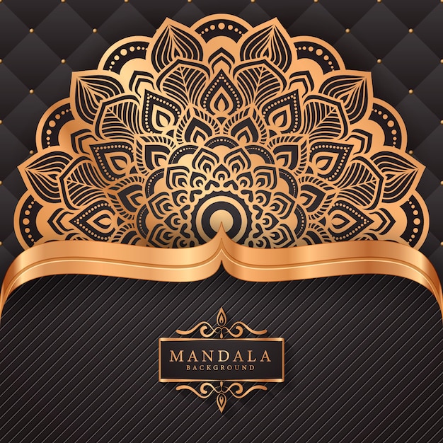 Flower luxury mandala background arabesque style