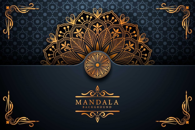 Flower luxury mandala background arabesque style