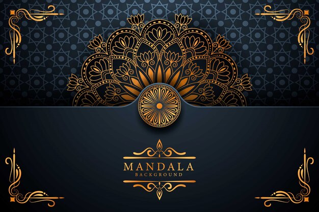 Flower luxury mandala background arabesque style