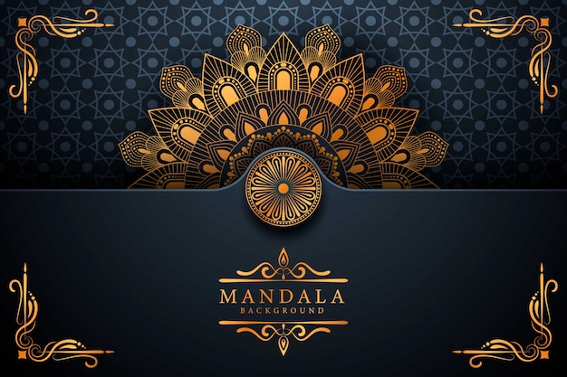 Flower luxury mandala background arabesque style