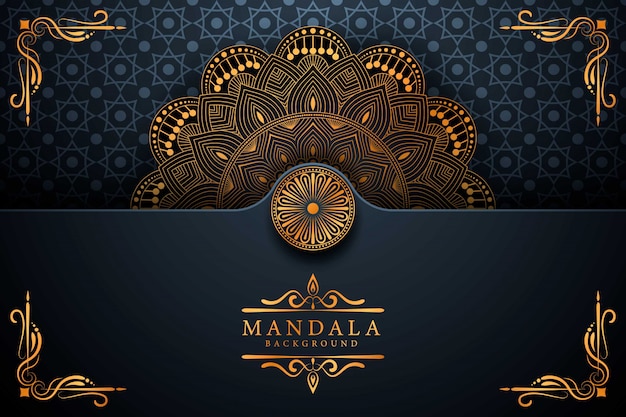 Flower luxury mandala background arabesque style