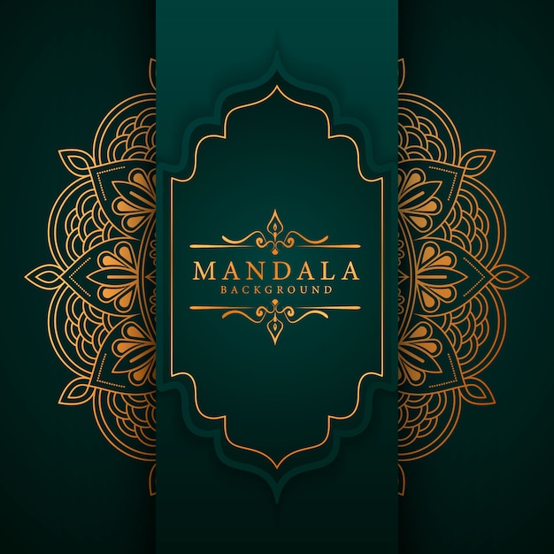 Flower luxury mandala background arabesque style