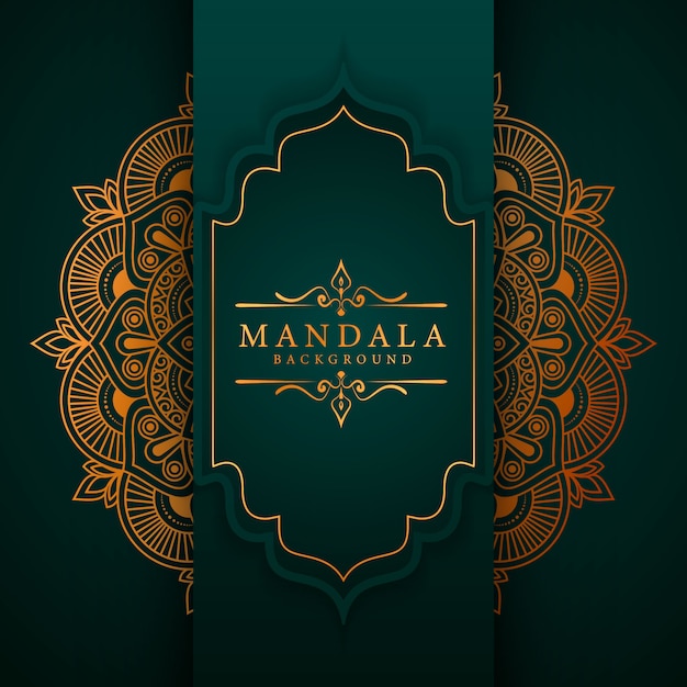 Flower luxury mandala background arabesque style