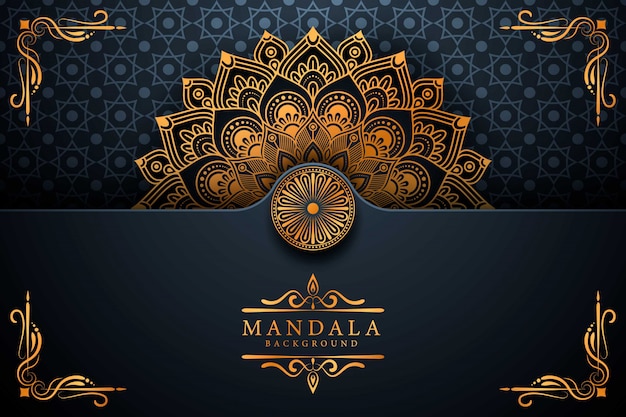 Flower luxury mandala background arabesque style