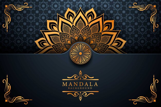 Flower luxury mandala background arabesque style