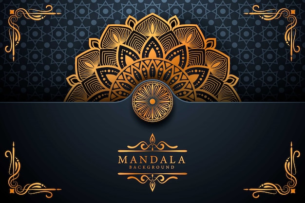 Flower luxury mandala background arabesque style