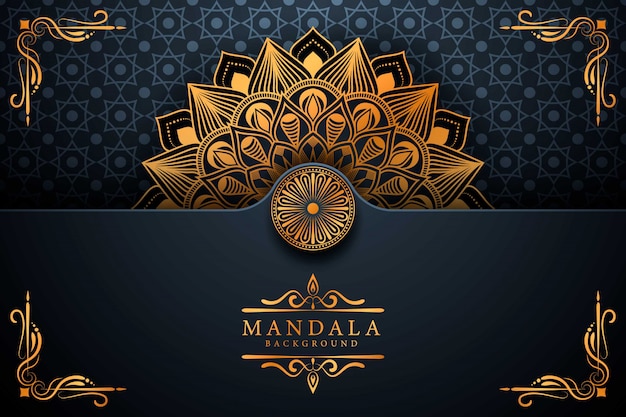 Flower luxury mandala background arabesque style