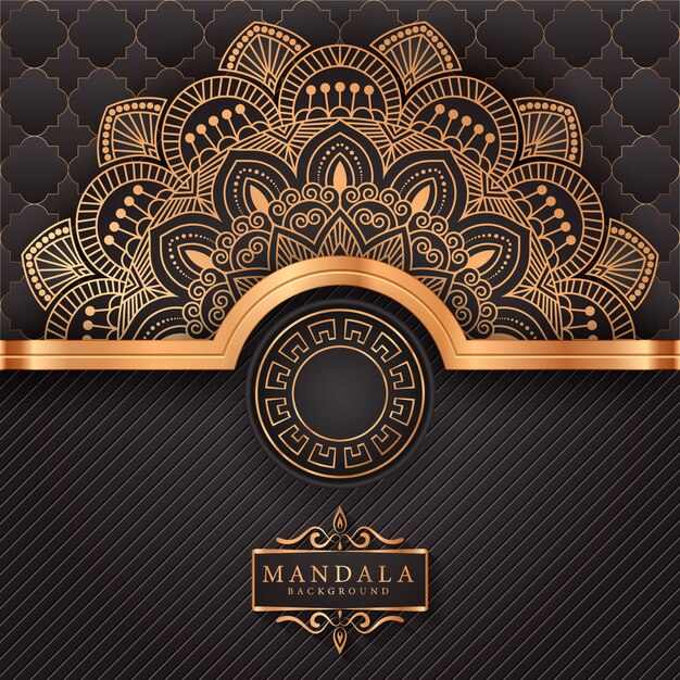 Flower luxury mandala background arabesque style