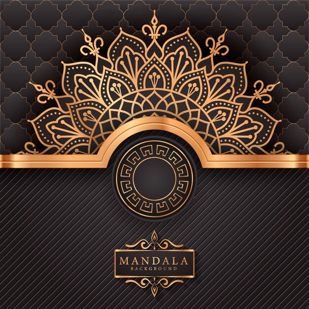 Flower luxury mandala background arabesque style