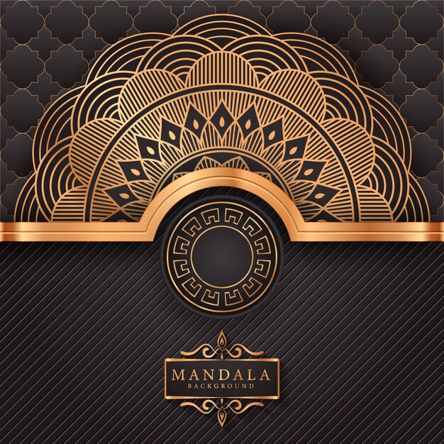 Flower luxury mandala background arabesque style