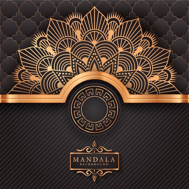 Flower luxury mandala background arabesque style