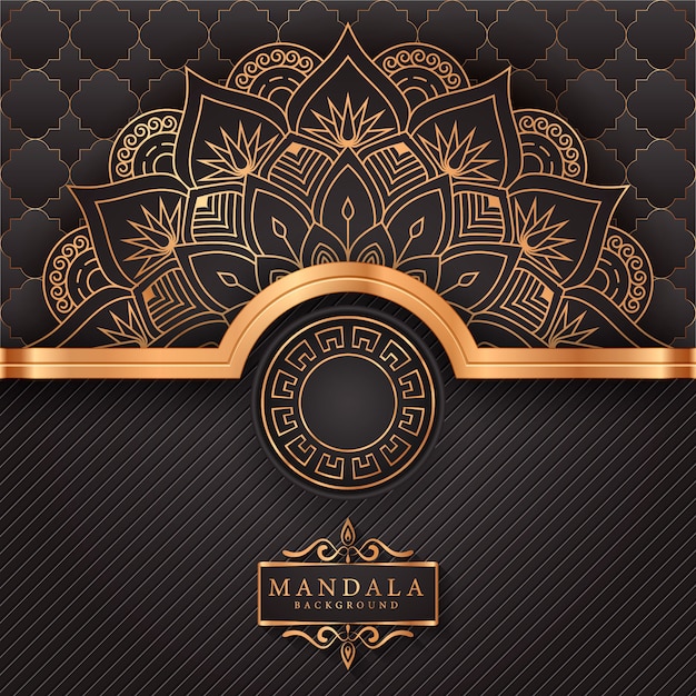 Flower luxury mandala background arabesque style