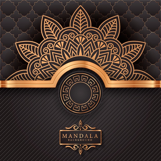 Flower luxury mandala background arabesque style