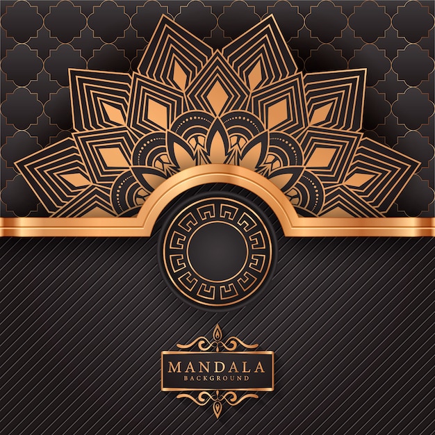 Flower luxury mandala background arabesque style