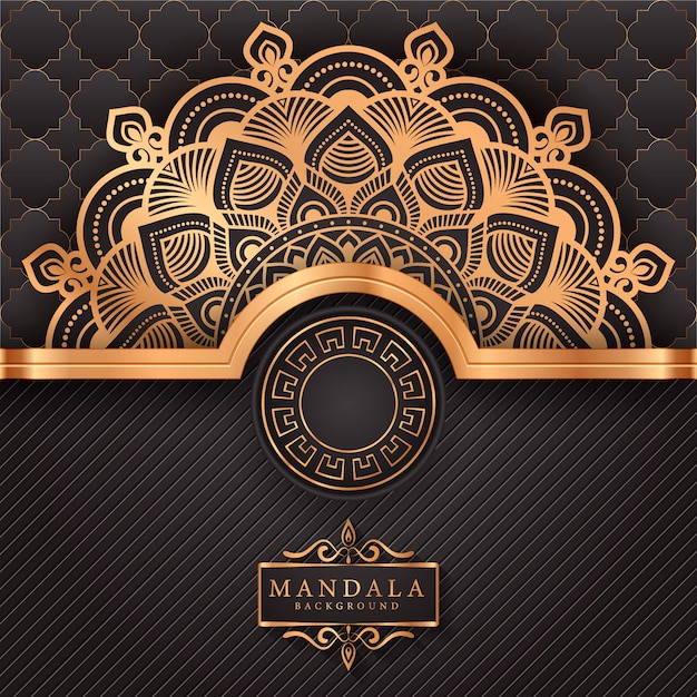 Flower luxury mandala background arabesque style