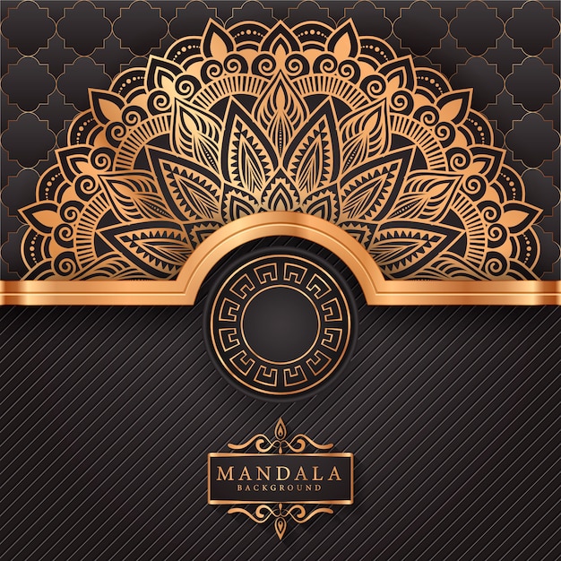 Flower luxury mandala background arabesque style