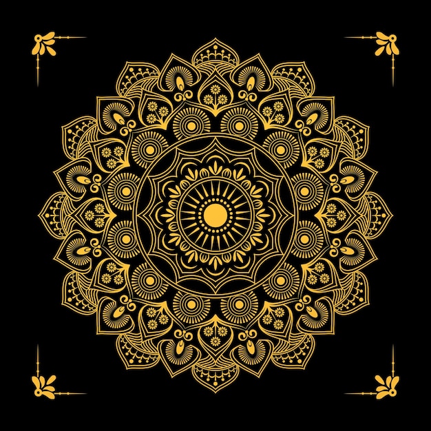 Flower luxury mandala background arabesque style