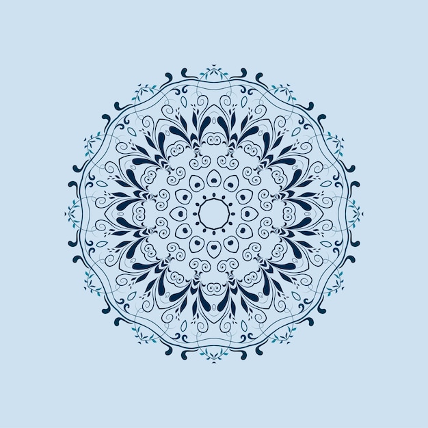 Flower Mandala Abstract element for design with beautiful color background