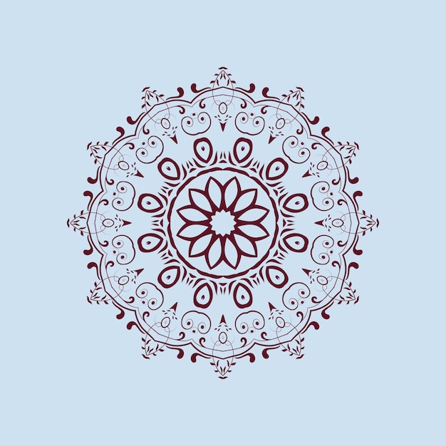 Flower Mandala Abstract element for design with beautiful color background