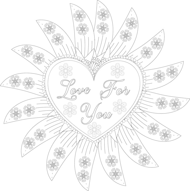 Flower mandala coloring page flower mandala motivational quotes flower mandala love quotes flower