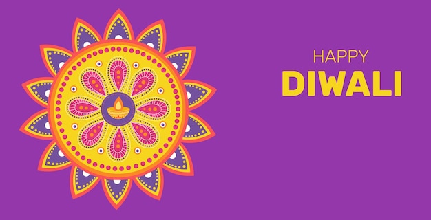 flower mandala coloring page. happy diwali. indian culture, buddhist religion
