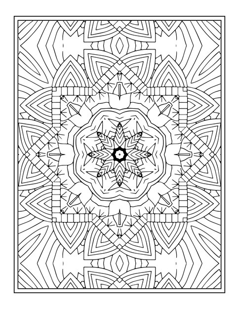 Flower mandala coloring page mandala pattern coloring book