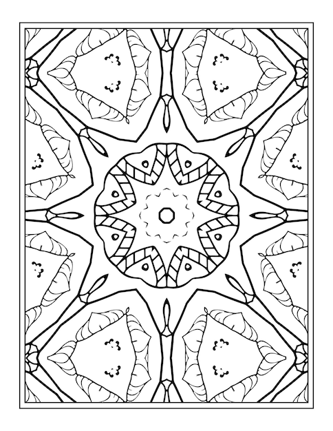 Flower Mandala Coloring Page