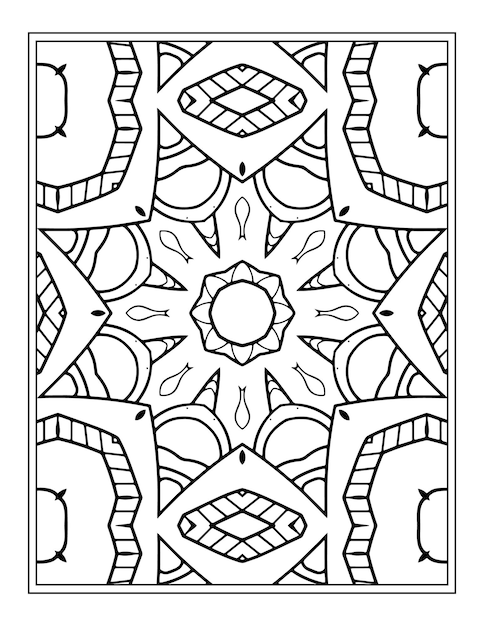 Flower Mandala Coloring Page