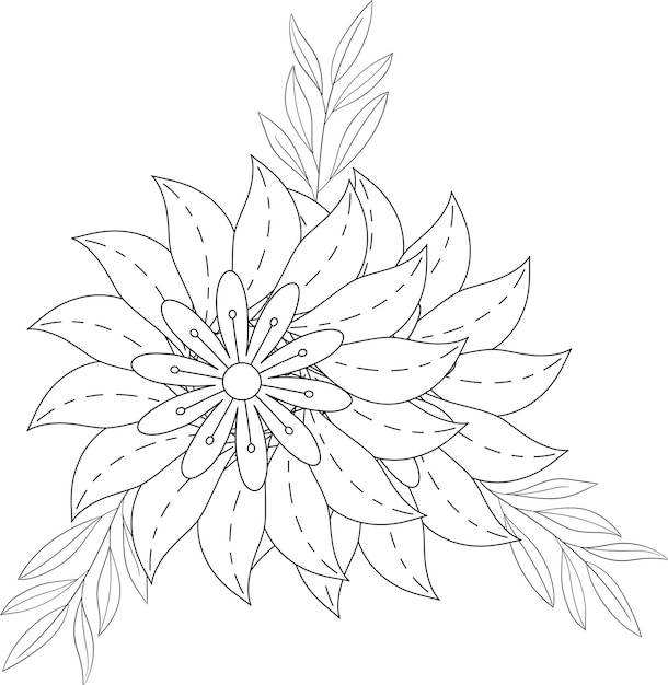 Flower Mandala Coloring Page