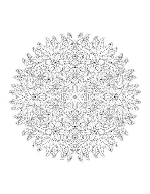 Flower Mandala. Mandala. Mandala Coloring Page. Flower