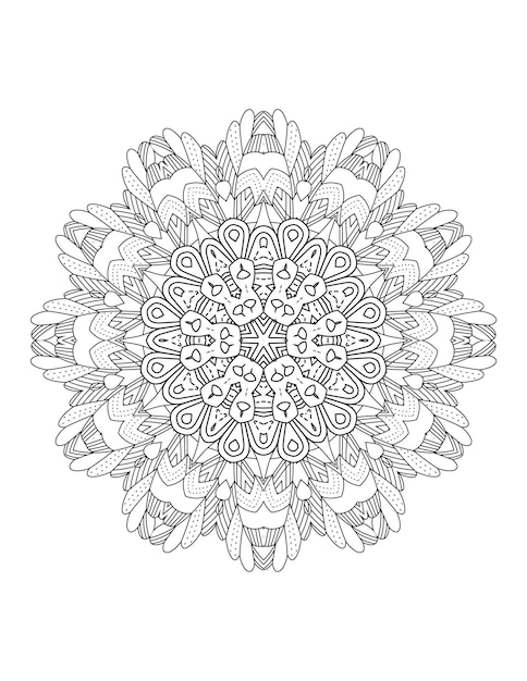 Mandala di fiori. mandala. mandala da colorare. fiore