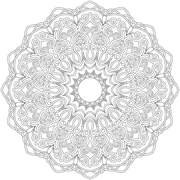 Flower Mandala Oriental pattern