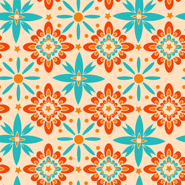 flower mandala pattern vector illustration