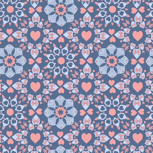 Vector flower mandala pattern vector illustration