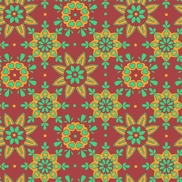 Flower mandala pattern vector illustration