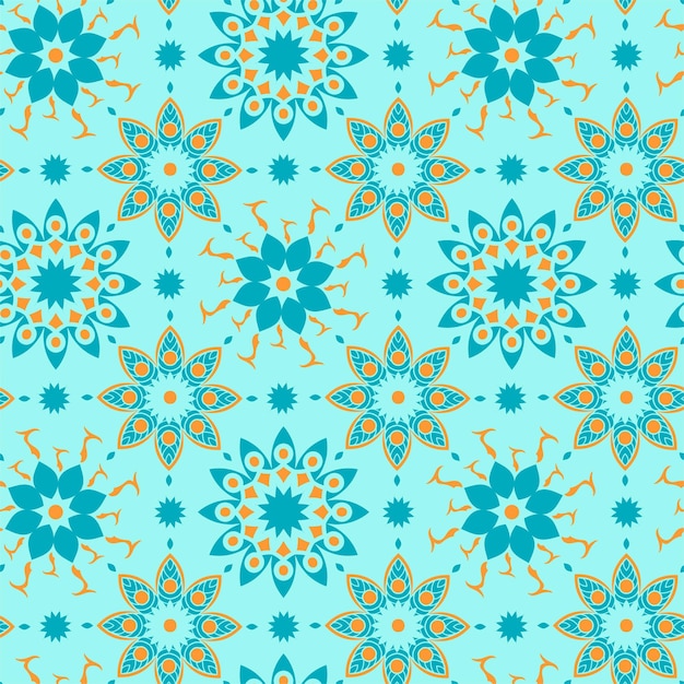 flower mandala pattern vector illustration