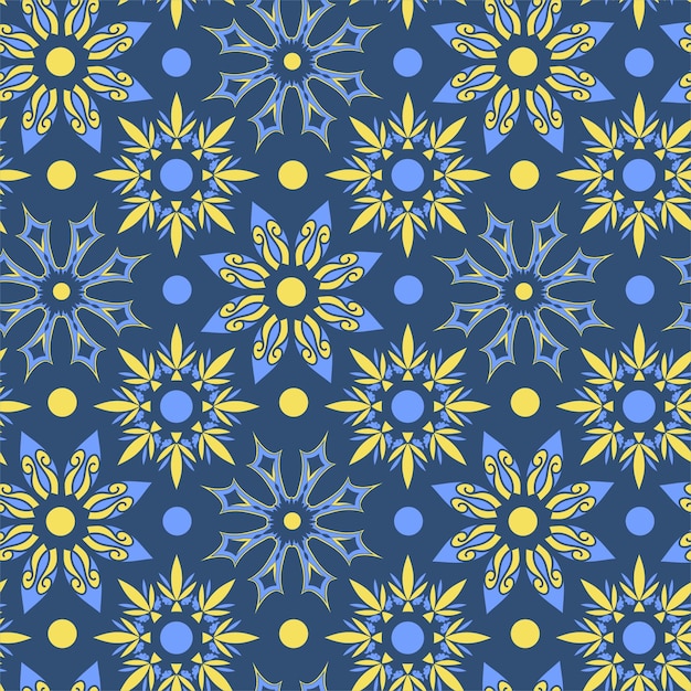flower mandala pattern vector illustration