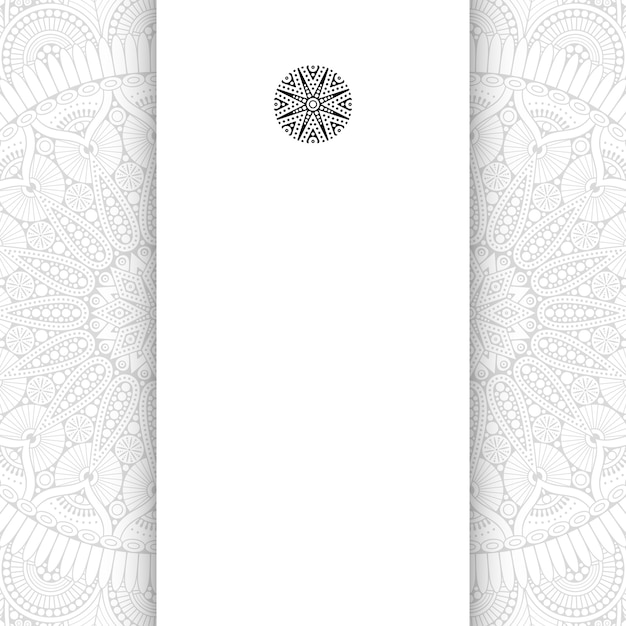 Flower Mandala. Simple mandala background with copy space.