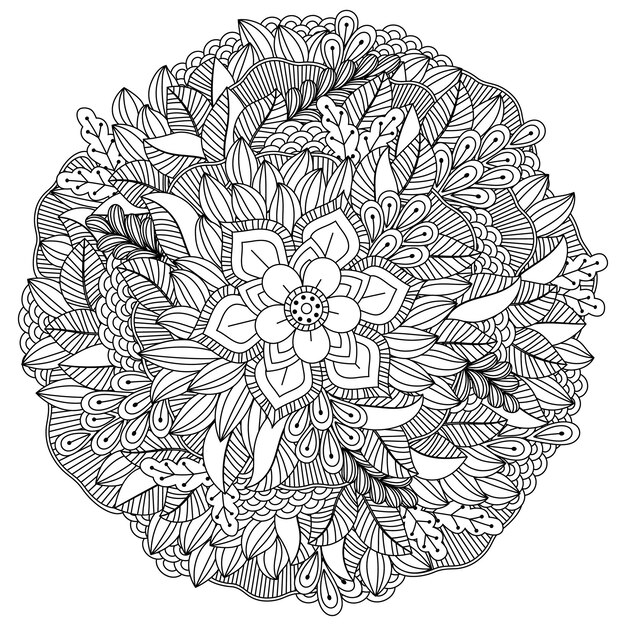 Vettore flower mandala elementi decorativi vintage orientale modello vettoriale illustrazione islam arabo