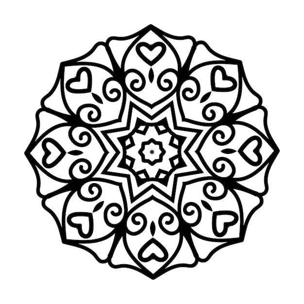 Flower Mandala Vintage decorative pattern vector illustration Coloring book page KDP interior