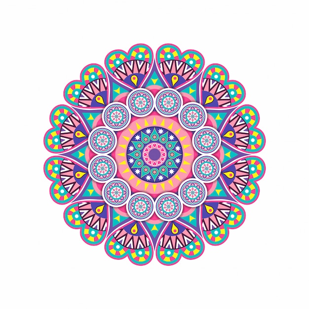 Flower Mandalas Vintage decorative elements