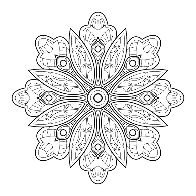 Vector flower mandalas